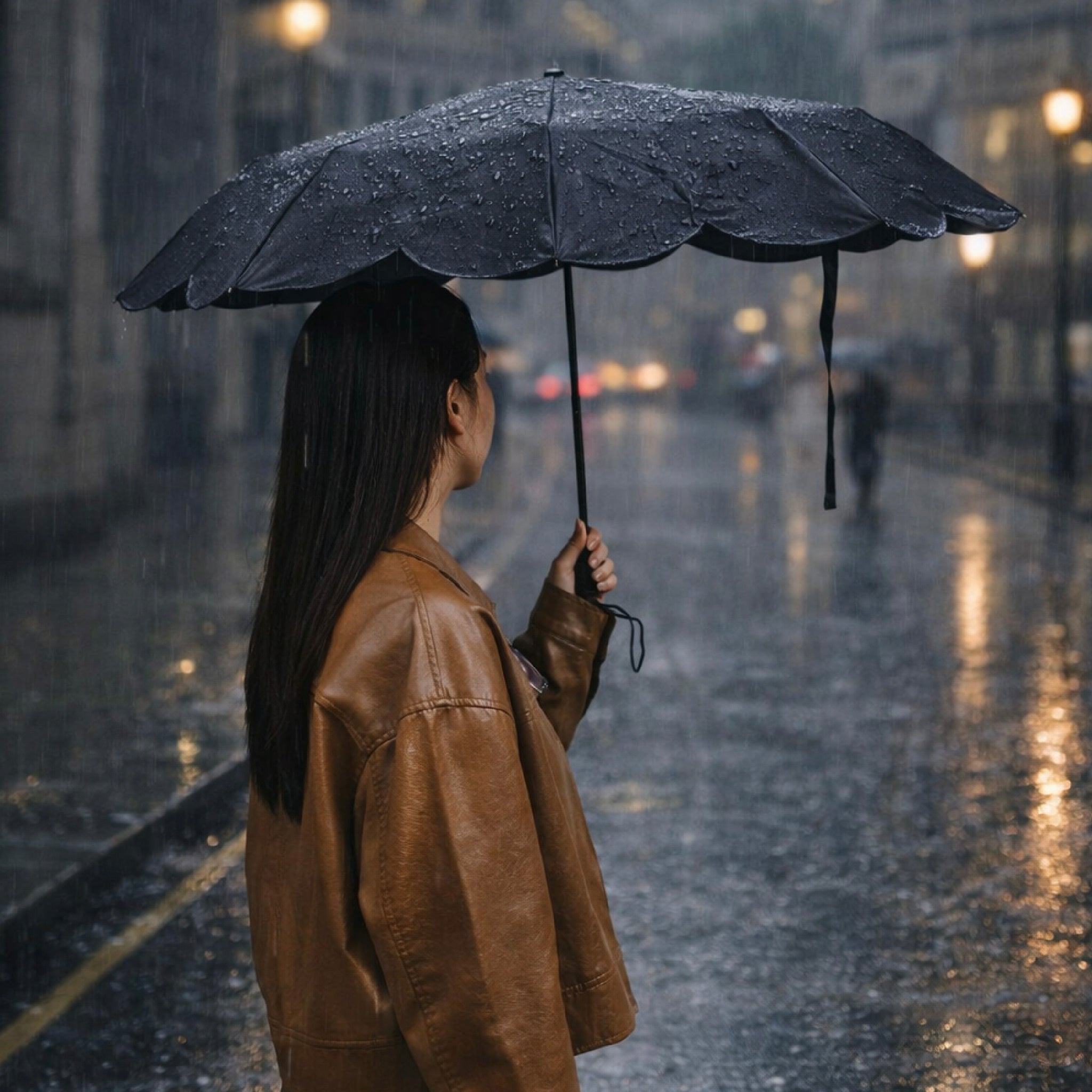 Sunny Umbrella Mini - Obsidian Black